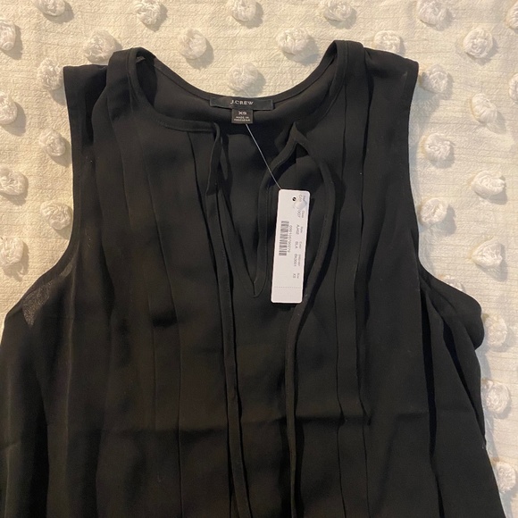 NWT J. Crew Pleated Sleeveless Blouse - Picture 4 of 4